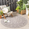 In- & Outdoor Teppich Rund - Porto Aztec Hellgrau - thumbnail