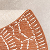 In- & Outdoor Teppich Rund - Porto Aztec Terracotta - thumbnail 7