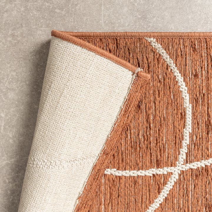 In- & Outdoor Teppich - Porto Lines Terracotta - 6
