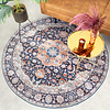 Teppich Vintage Rund - Imagine Medaillon Blau - thumbnail 6