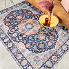 Teppich Vintage - Imagine Medaillon Blau - thumbnail 3