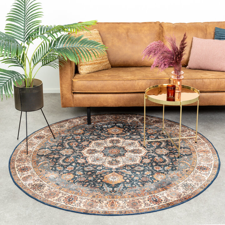 Teppich Vintage Rund - Imagine Medaillon Bunt - 3