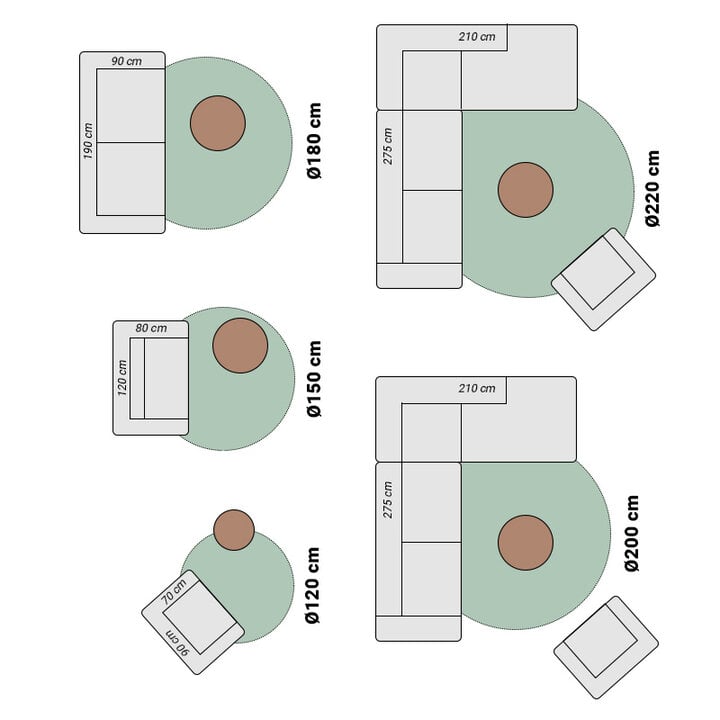 Teppich Vintage Rund - Imagine Medaillon Bunt - 7