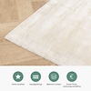 Viskose Teppich Rund - Pearl Creme - thumbnail 5