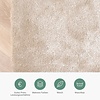 Waschbarer Viskose Teppich Rund - Vive Creme - thumbnail 5