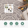 In- & Outdoor Teppich Rund - Porto Aztec Hellgrau - thumbnail 3