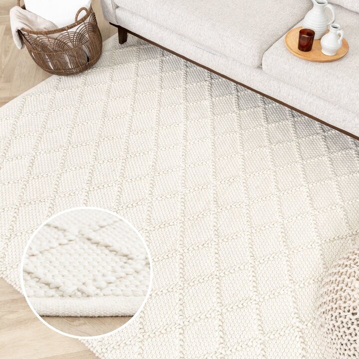 Wollteppich - Knit Creme - 9