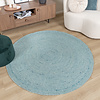 Wollteppich Rund - Wise Blau 364 - thumbnail 3