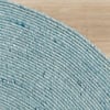 Wollteppich Rund - Wise Blau 364 - thumbnail 5
