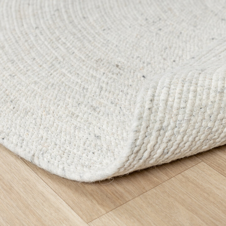 Wollteppich Rund - Wise Grau Meliert 367 - 6