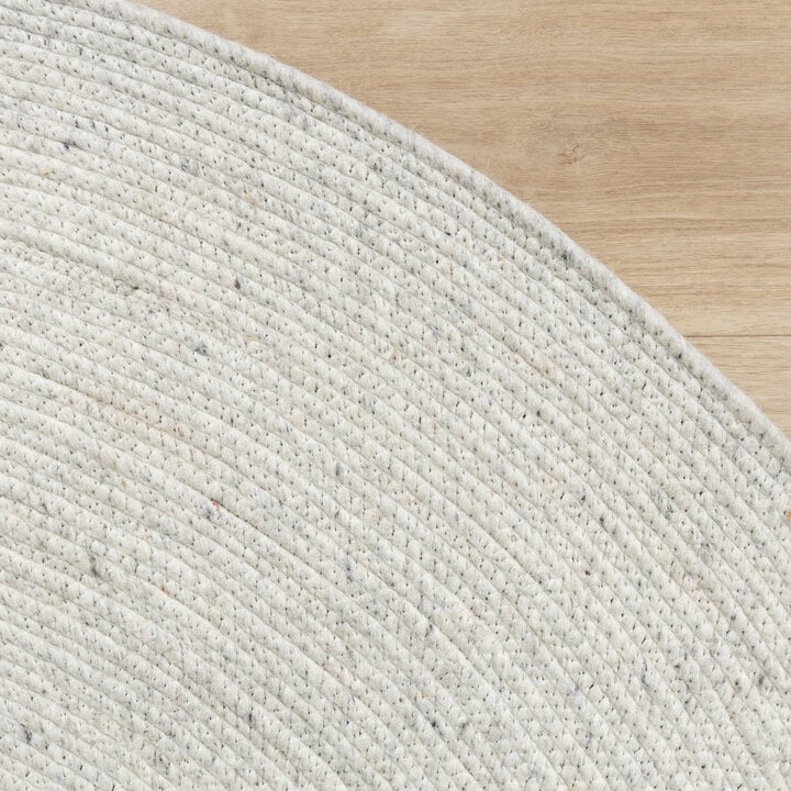 Wollteppich Rund - Wise Grau Meliert 367 - 5