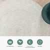 Wollteppich Rund - Wise Grau Meliert 367 - thumbnail 4