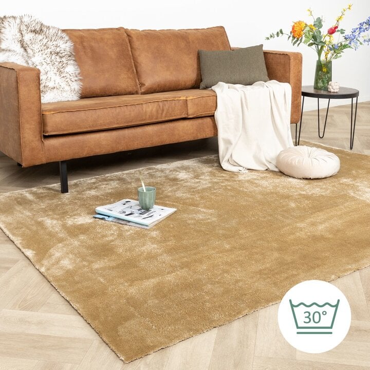 Waschbarer Viskose Teppich - Vive Gold - 9