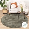 Waschbarer Teppich Rund - Clean Grün - thumbnail 8