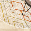 Hochflor Teppich Rund - Blend Diamond Creme Bunt - thumbnail 3