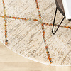 Hochflor Teppich Rund - Blend Lines Creme Bunt - thumbnail 3