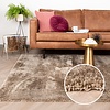 Hochflor Teppich - Glazy Taupe Braun - thumbnail 7
