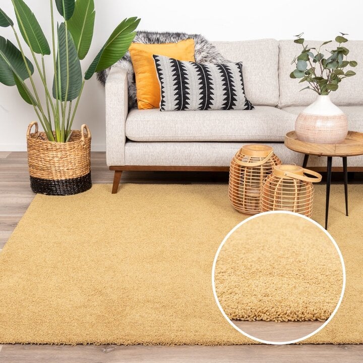 Waschbarer Teppich - Clean Ockergelb - 9