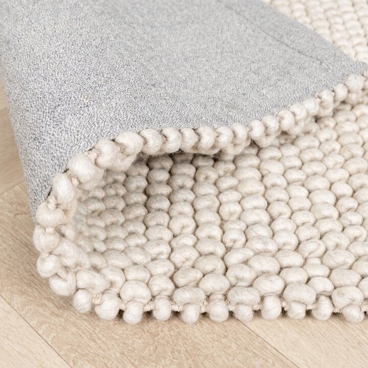 Wollteppich - Luminous Creme Weiß - 8