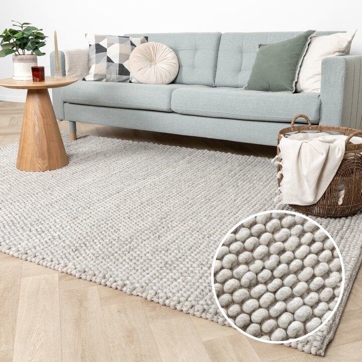 Wollteppich - Luminous Hellgrau - 9