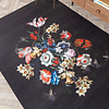 Teppich Floral - Florine Schwarz Blau - thumbnail 2