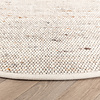 Wollteppich Rund - Dala Beige Meliert - thumbnail 1