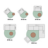 Wollteppich Rund - Dala Beige Meliert - thumbnail 5