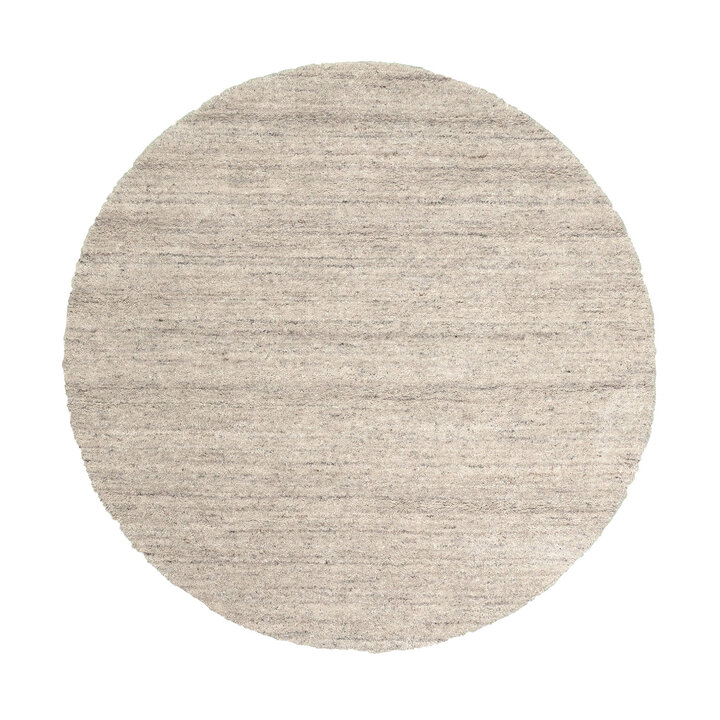 Berberteppich Rund - Aicha Taupe - 1