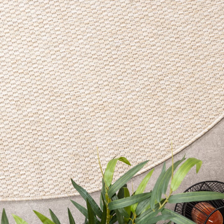 In- & Outdoor Teppich Rund - Costa Beige - 3