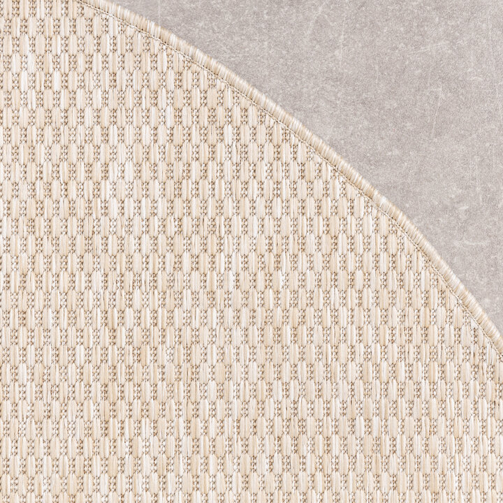 In- & Outdoor Teppich Rund - Costa Beige - 5