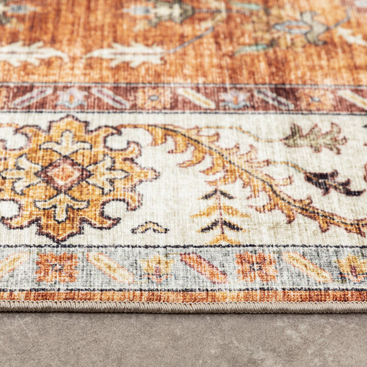 Vintage Gartenteppich - Santo Medaillon Terrakotta - 6