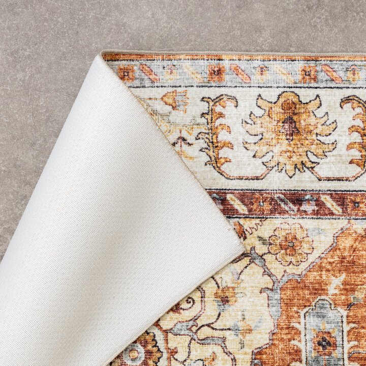 Vintage Gartenteppich - Santo Medaillon Terrakotta - 7