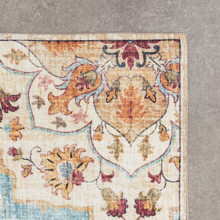 Vintage Gartenteppich - Santo Mandala Hellblau - 4