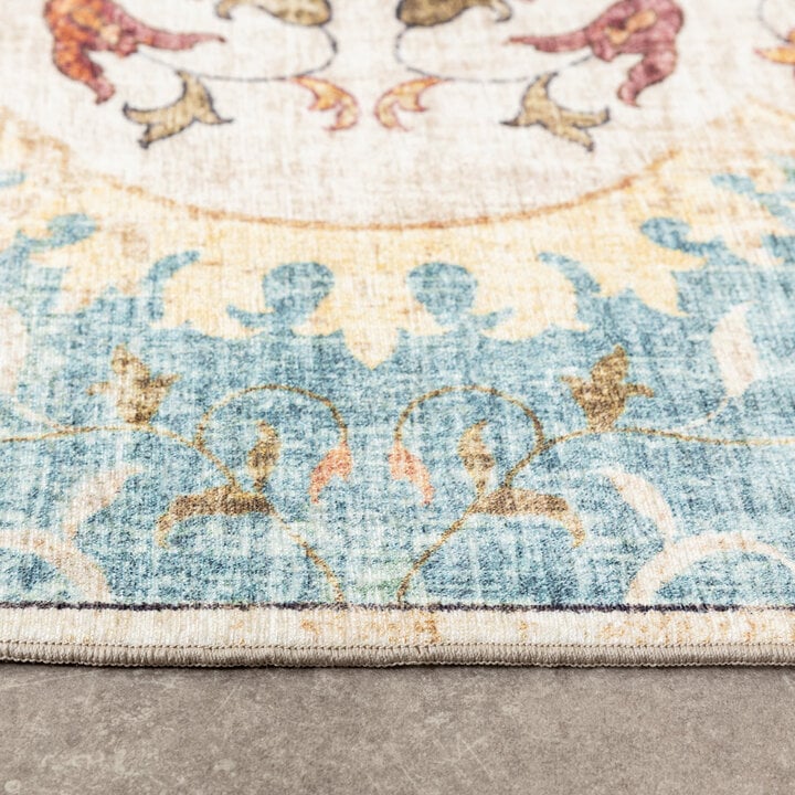 Vintage Gartenteppich - Santo Mandala Hellblau - 5