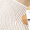 Teppich Modern - Nori Curves Weiß Taupe - thumbnail 3