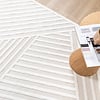 Teppich Modern - Nori Lines Weiß - thumbnail 3