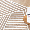 Teppich Modern - Nori Lines Weiß Taupe - thumbnail 3