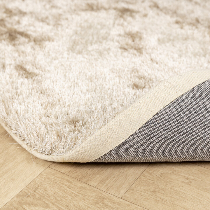 Hochflor Teppich Rund - Glorious Champagner Creme - 6
