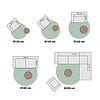 Hochflor Teppich Rund - Glorious Taupe - thumbnail 7