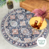 Teppich Vintage Rund - Imagine Oriental Blau - thumbnail