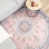 Teppich Vintage Rund - Lily Medaillon Rosa - thumbnail 3