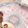 Teppich Vintage Rund - Lily Medaillon Rosa - thumbnail 5