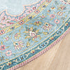 Teppich Vintage Rund - Lily Medaillon Hellblau Türkis - thumbnail 6