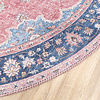 Teppich Vintage Rund - Lily Medaillon Rot Rosa - thumbnail 6