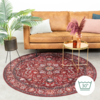 Teppich Vintage Rund - Imagine Medaillon Rot - thumbnail