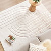 Hochflor Teppich - Carvy Curves Creme - thumbnail