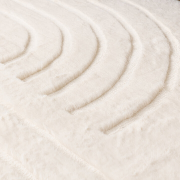 Hochflor Teppich - Carvy Curves Creme - 6