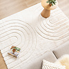 Hochflor Teppich - Carvy Arches Creme - thumbnail