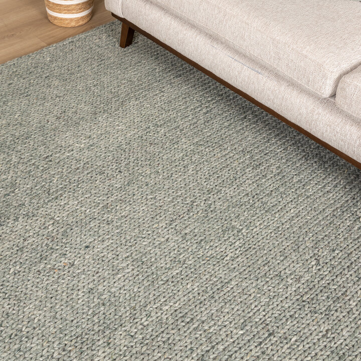 Wollteppich - Twist Grün - 2