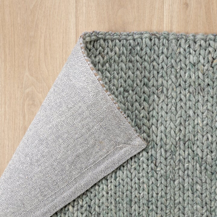 Wollteppich - Twist Grün - 5